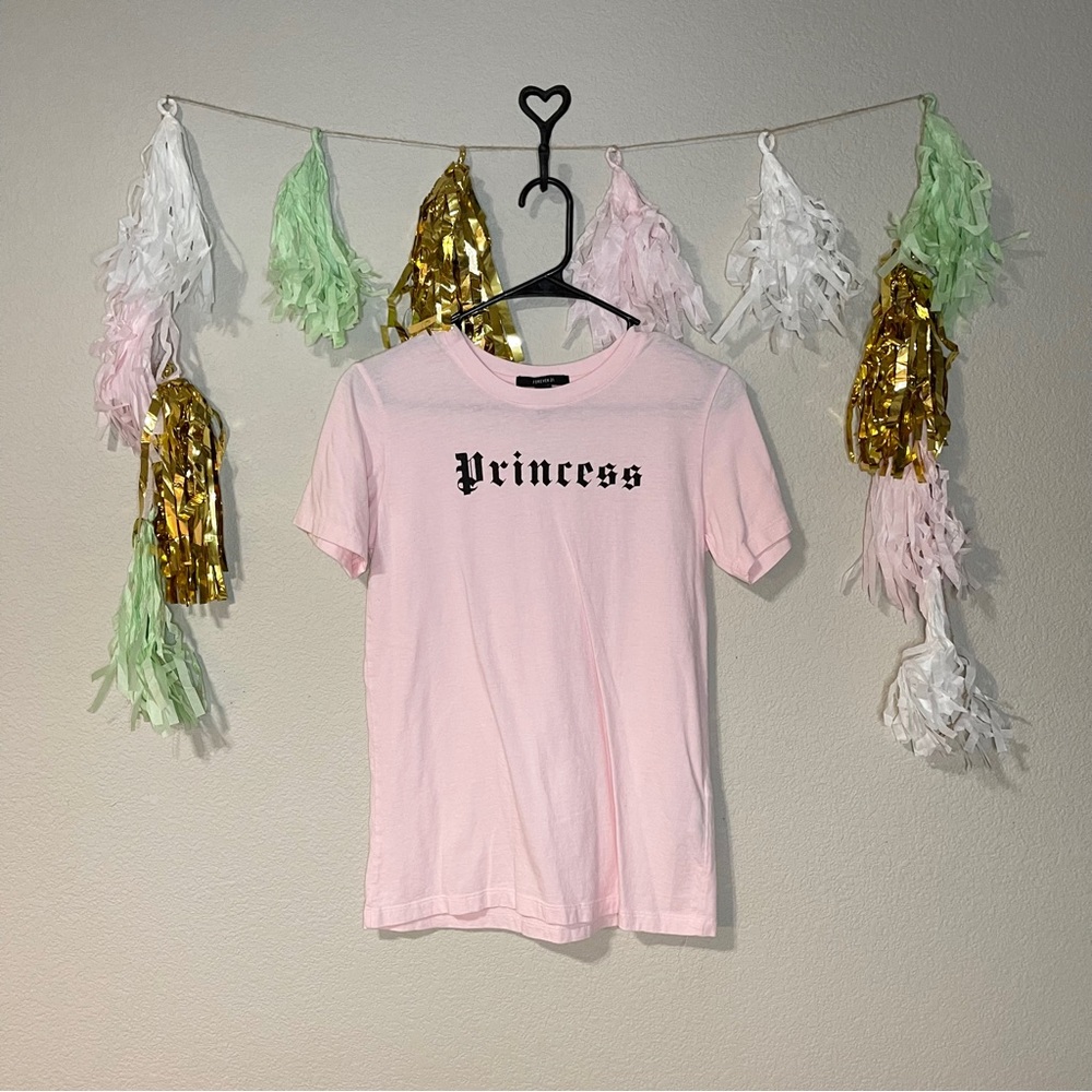 Forever 21 Light Pink Princess Tee